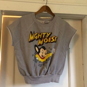 Vintage Mighty Mouse Muscle Sweatshirt, Medium